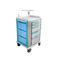 Hospital Furniture Medical Cart ABS Emergency Trolley